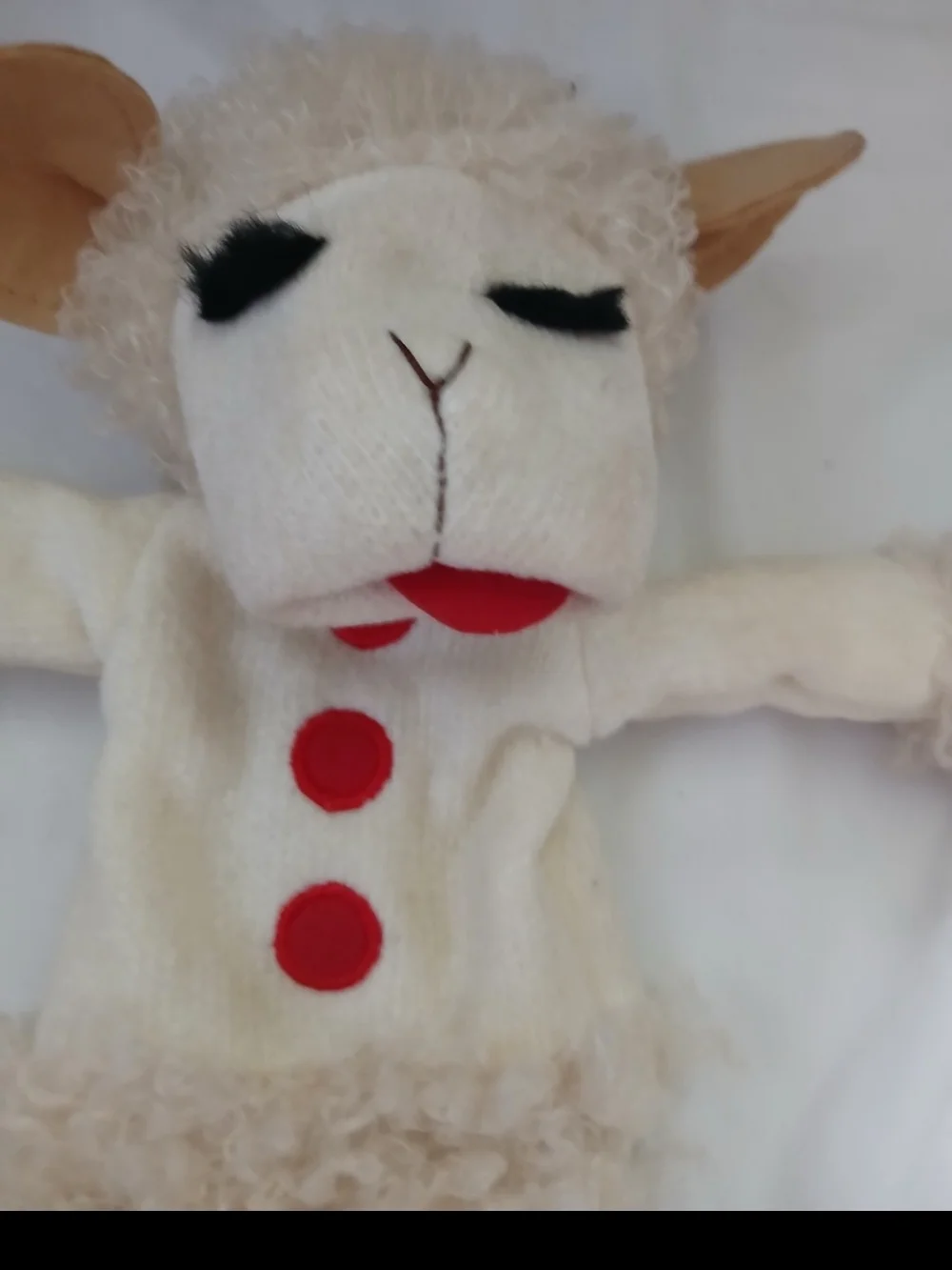 Vintage 90s 1993 Shari Lewis Lamb Chop Twin Flat Sheet . lamb chop puppet